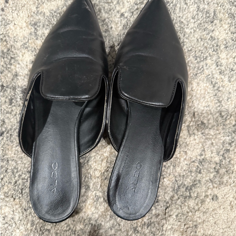 Aldo Black Mules Timeless Minimalist Design